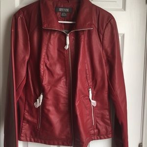 NWT FAUX LEATHER KENNETH COLE JACKET